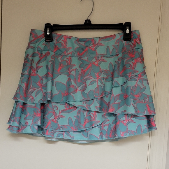 Greenish Teal And Pink Jofit Skorts - Picture 1 of 7